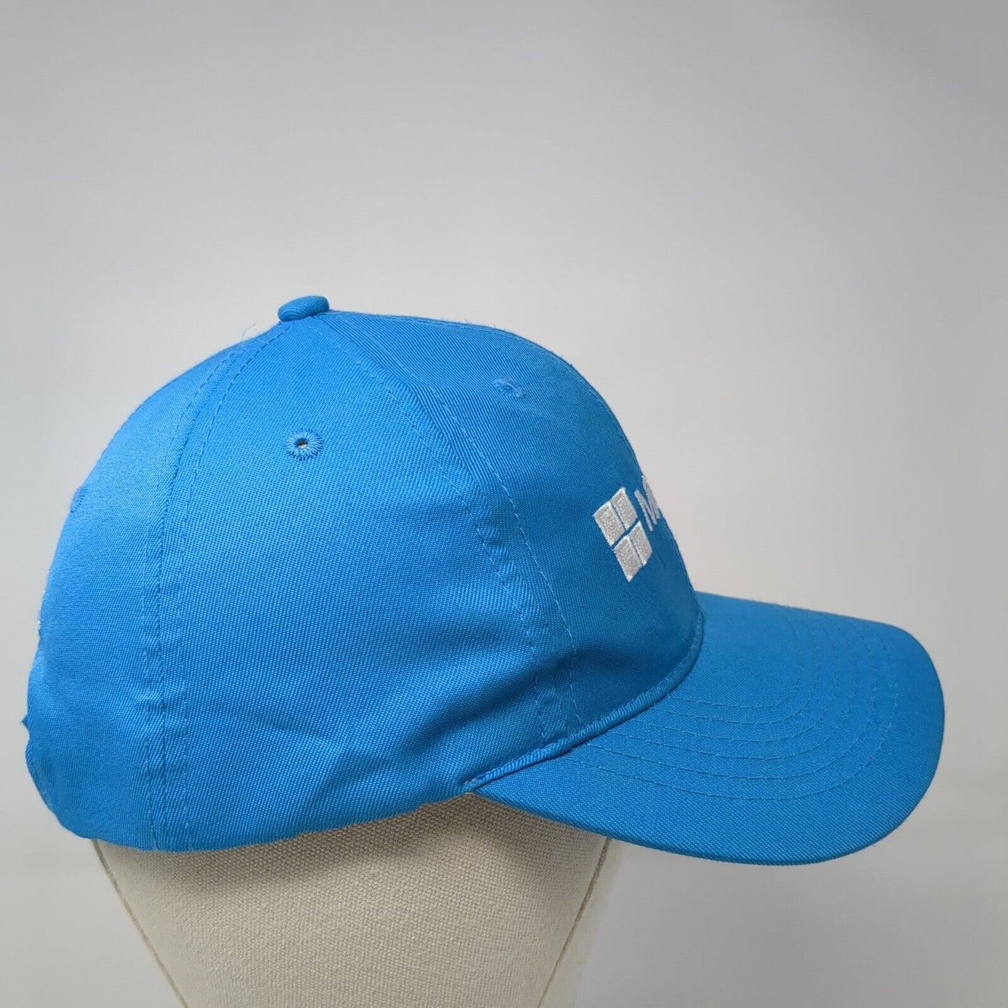Microsoft Strapback Hat Blue 54cm Adjustable YouthSpark Camper 6 Panel