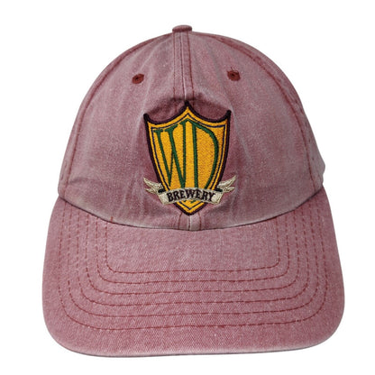 WD Brewery The Beer That Rocks Slideback Hat Red One Size Adjustable Embroidered