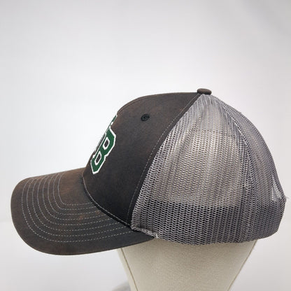 NB Snapback Trucker Hat Black OS Adjustable Embroidered Mesh Back Richardson