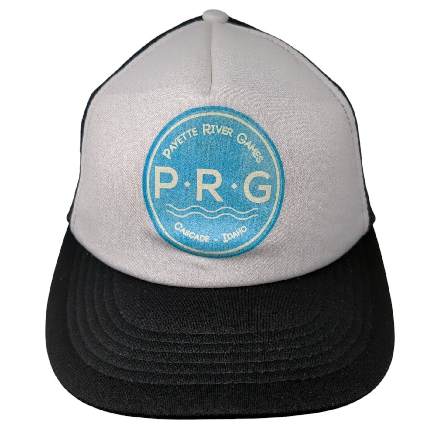 Payette River Games Snapback Trucker Hat Black One Size Mesh Back