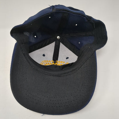 Polio Free Pakistan Rotary International Strapback Hat Blue One Size Adjustable