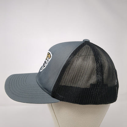 Pacific Headwear Snapback Trucker Hat Gray One Size Adjustable Mesh Back
