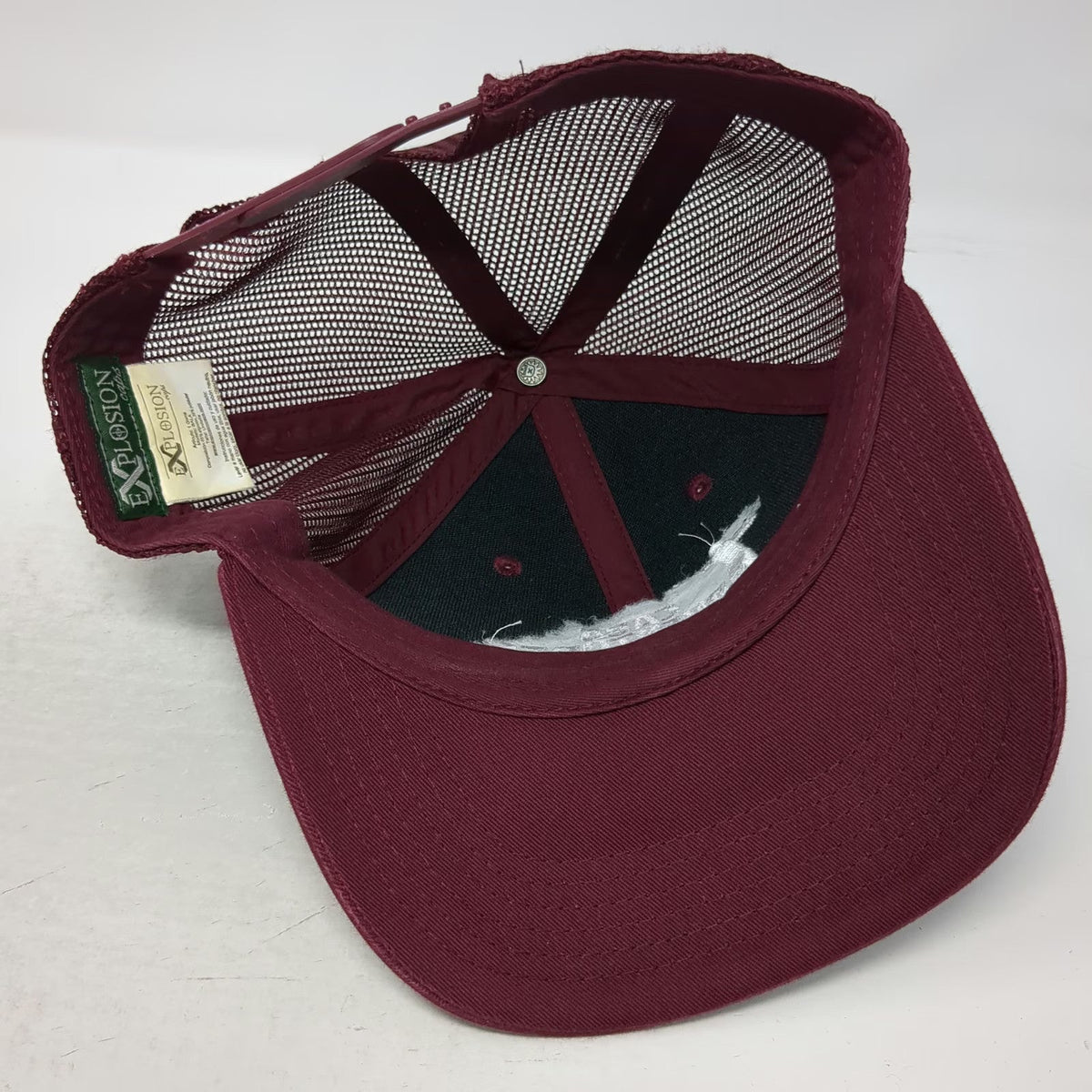 Explosion Caps Trucker Hat Red One Size Cabo Adventures Mesh Snapback Tour Logo