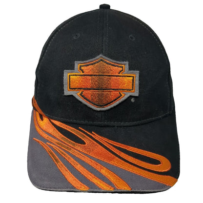 Harley-Davidson Screamin' Eagle Baseball Cap Black One Size Strapback Flame Hat
