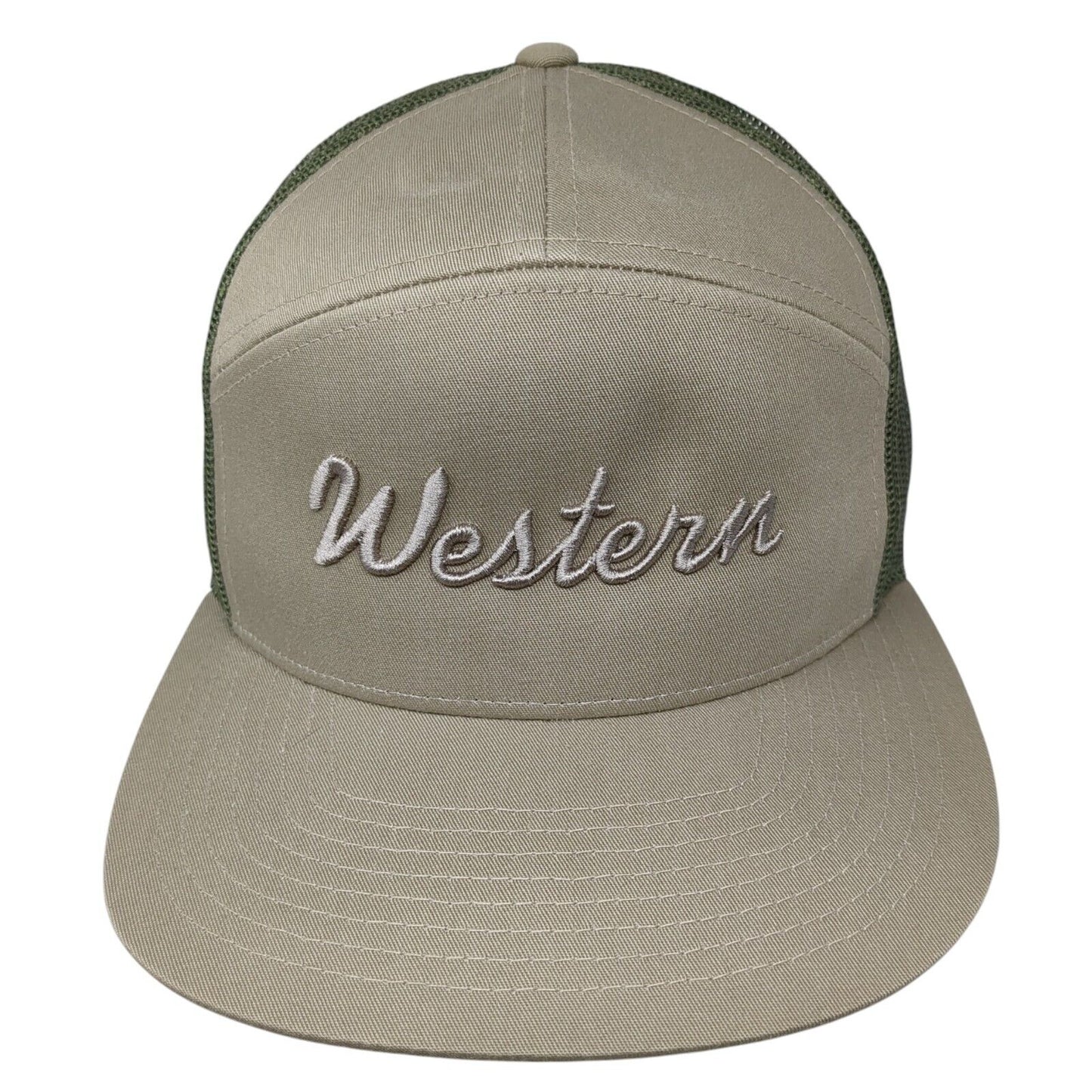 Western Snapback Trucker Hat Multi One Size Mesh Back Adjustable