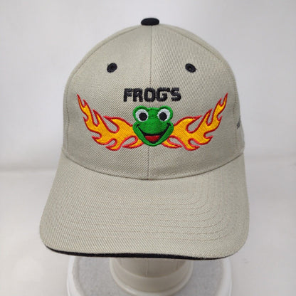 Frog's World Famous Entertainment Strapback Hat Tan OS Adjustable Embroidered