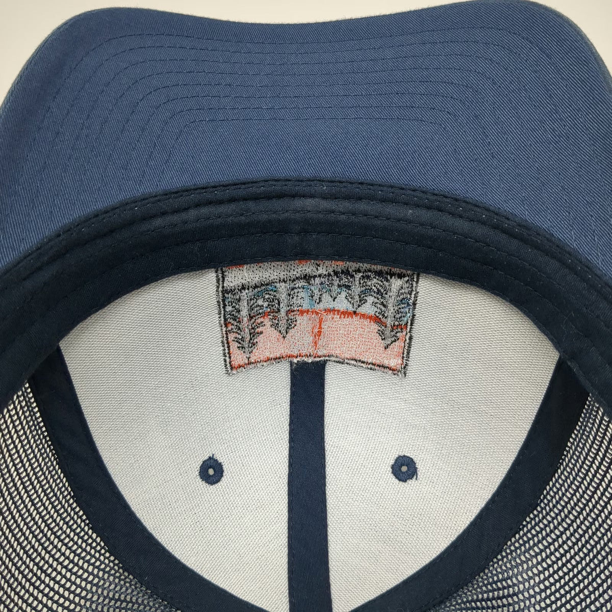Yupoong Trucker Hat Blue One Size Flathead Lake Montana Sunset Mesh Snapback