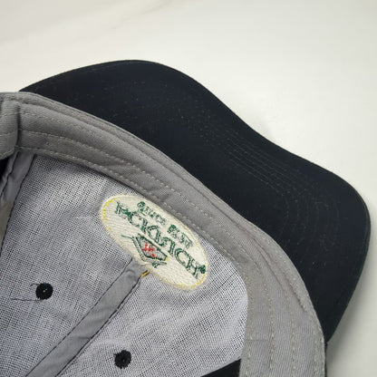 Eckrich Smoked Meats Logo Patch Baseball Cap Black One Size Strapback Hat