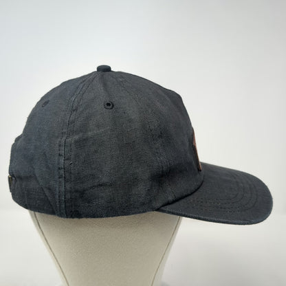 Rustek 5 Panel Black One Size Hemp Bamboo Cork Bend Oregon PNW Strapback Hat