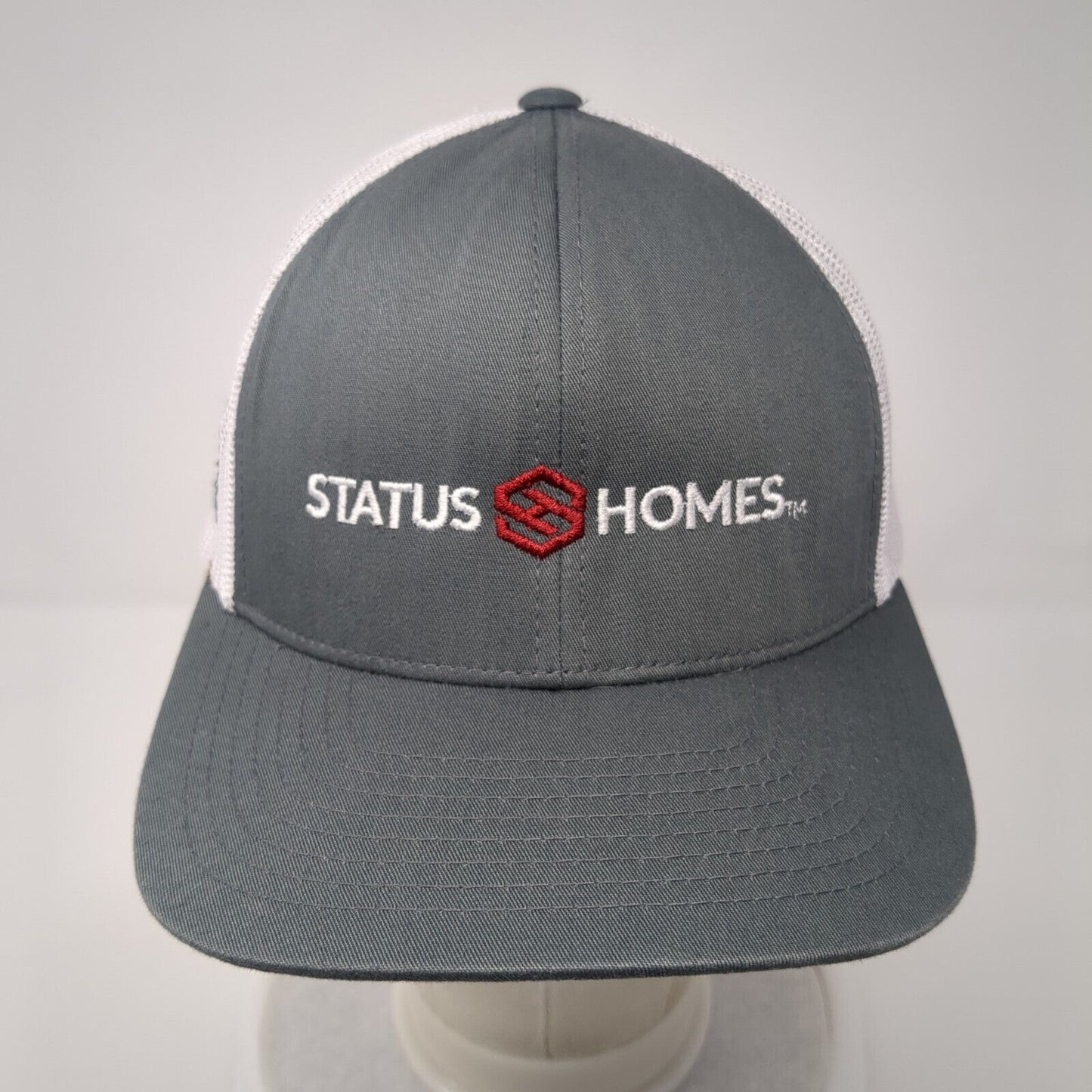 Status Homes Snapback Trucker Hat Gray OS Adjustable Mesh Back Pacific Headwear