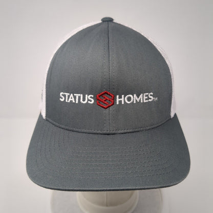 Status Homes Snapback Trucker Hat Gray OS Adjustable Mesh Back Pacific Headwear