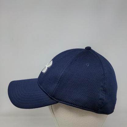 Under Armour Fitted Hat Blue Large/XL Embroidered Logo Vent Holes