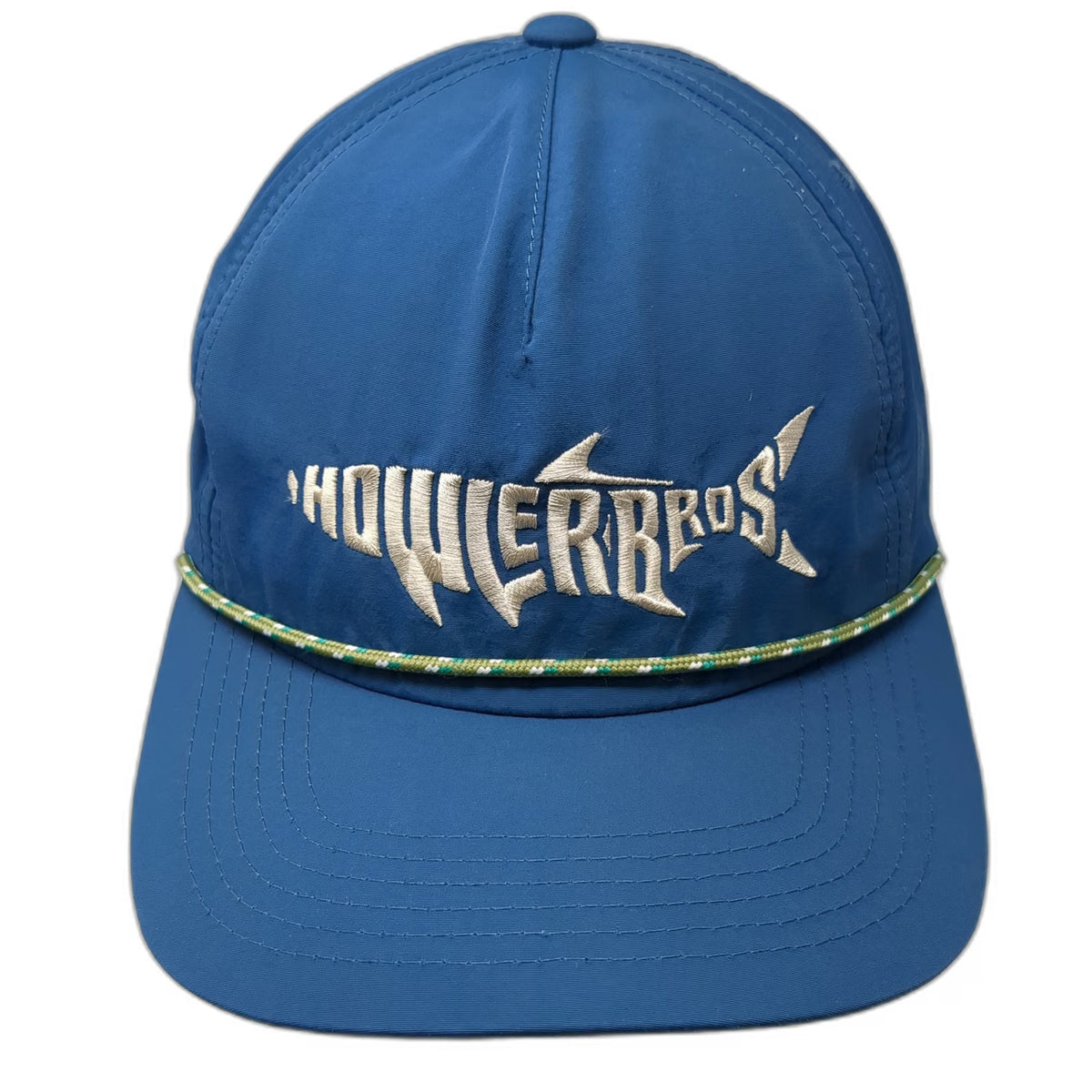Howler Bros 5 Panel Blue Hat One Size Rope Fish Logo Snapback Adjustable Outdoor