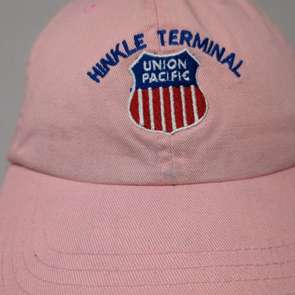 Hinkle Terminal Union Pacific Slideback Hat Pink One Size Adjustable