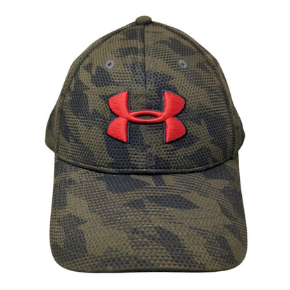 Under Armour Fitted Hat Camo Large/XL Embroidered Logo Outdoor 6 Panel