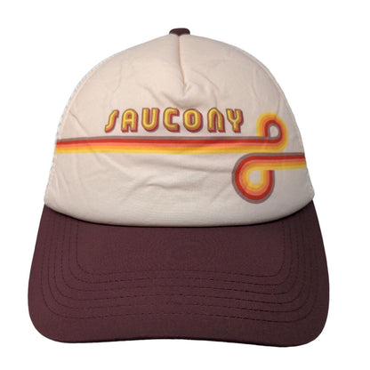 Saucony Snapback Trucker Hat Multicolor One Size Adjustable Mesh Back