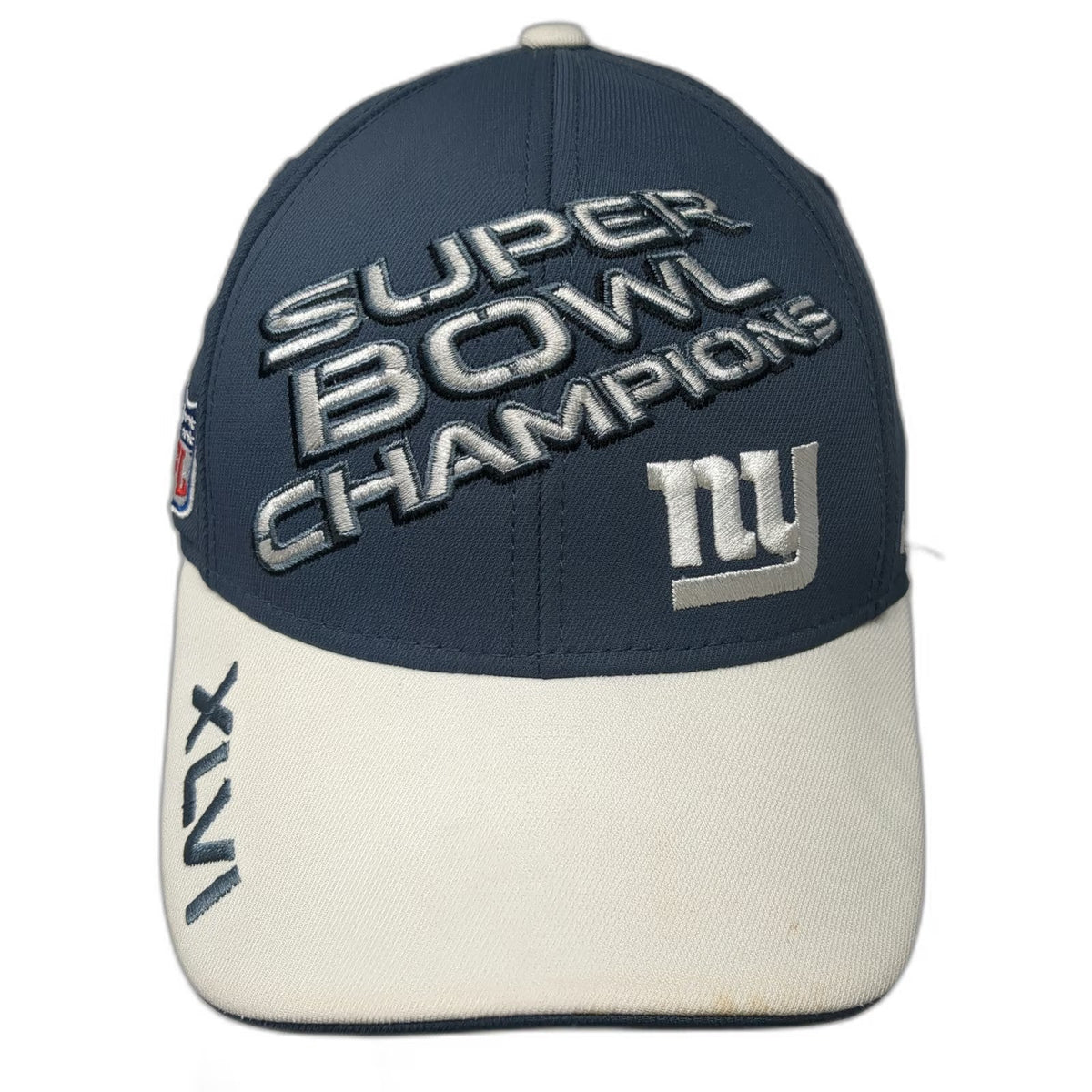 New York Giants NFL Reebok Baseball Cap Blue M Super Bowl XLVI Champions Hat