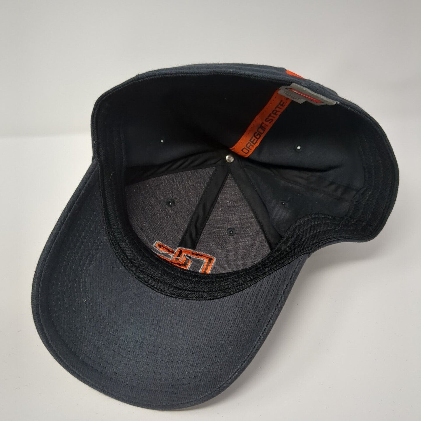Nike Team Oregon State Fitted Hat Black One Size Embroidered Logo