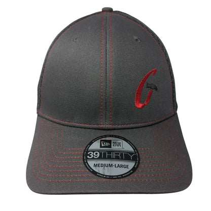 Garner Fitted Trucker Hat Gray M/L Lightweight Embroidered 39Thirty New Era