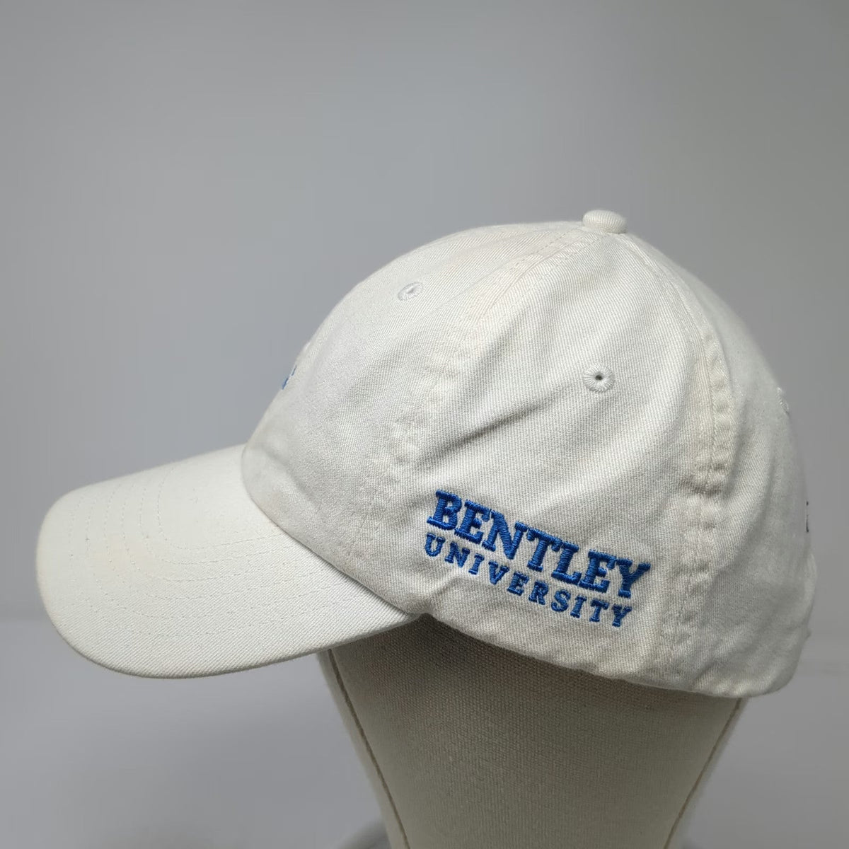 Bentley University NCAA Vineyard Vines White One Size Hat Whale Slideback Cotton