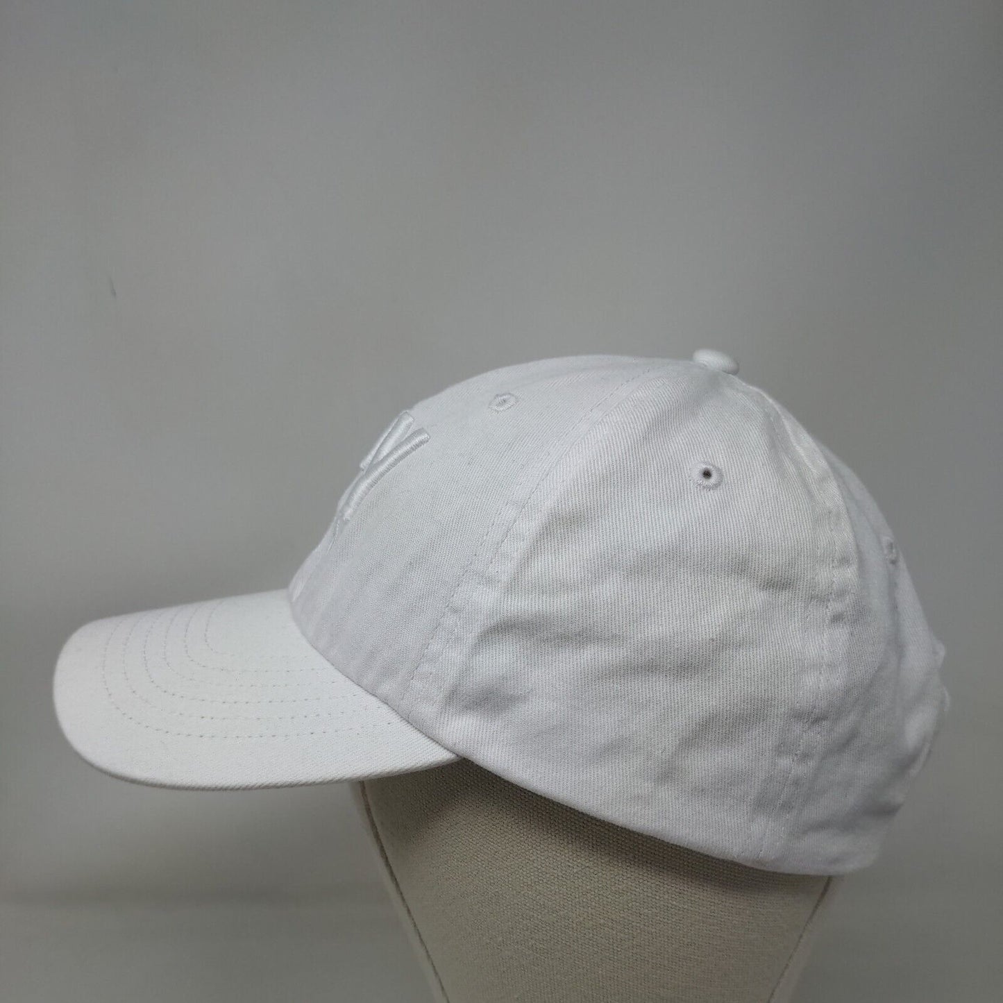 Spy Museum Slideback Hat White One Size Adjustable Embroidered 6 Panel