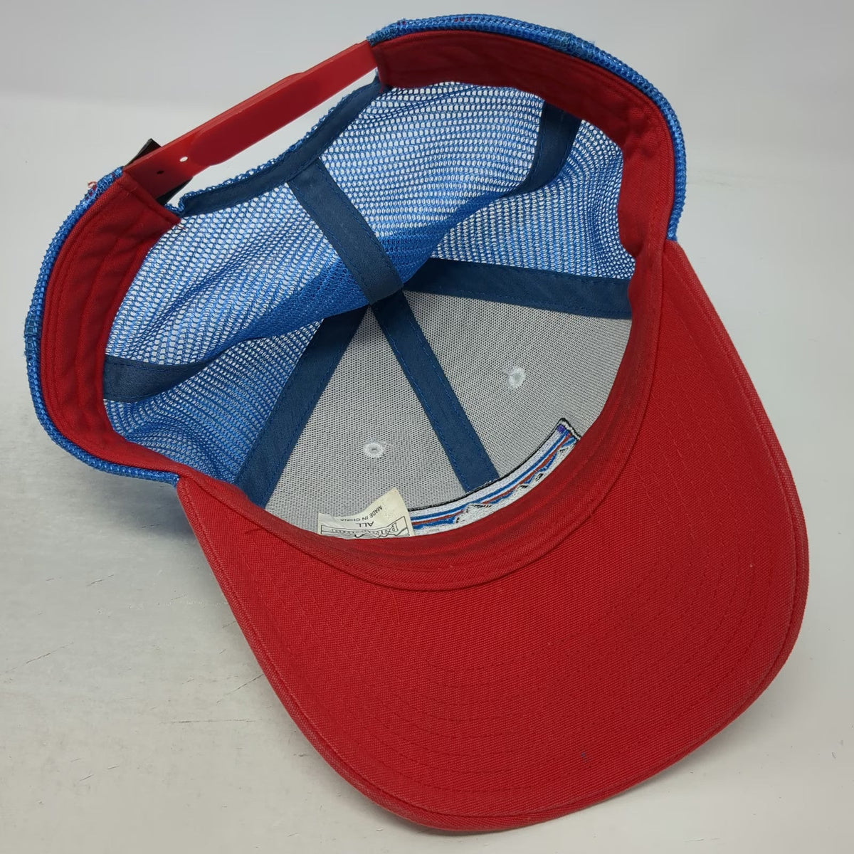 Patagonia Trucker Hat White Red Blue One Size Mesh Snapback Fitz Roy Mountain