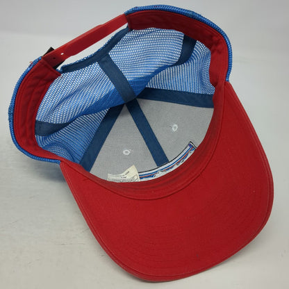 Patagonia Trucker Hat White Red Blue One Size Mesh Snapback Fitz Roy Mountain