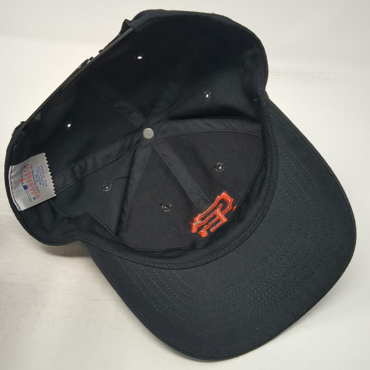 San Francisco Giants MLB Twins Enterprise Snapback Hat Black Orange Size S SF