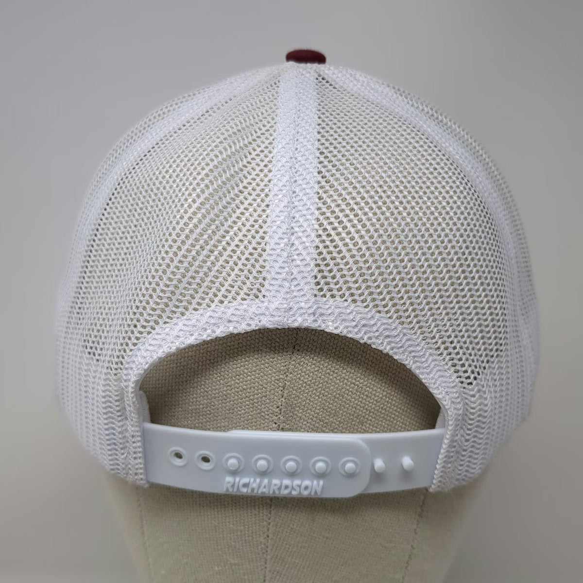 Richardson Trucker Hat Red One Size Lost River Hay Co Mountain Snapback Mesh 112