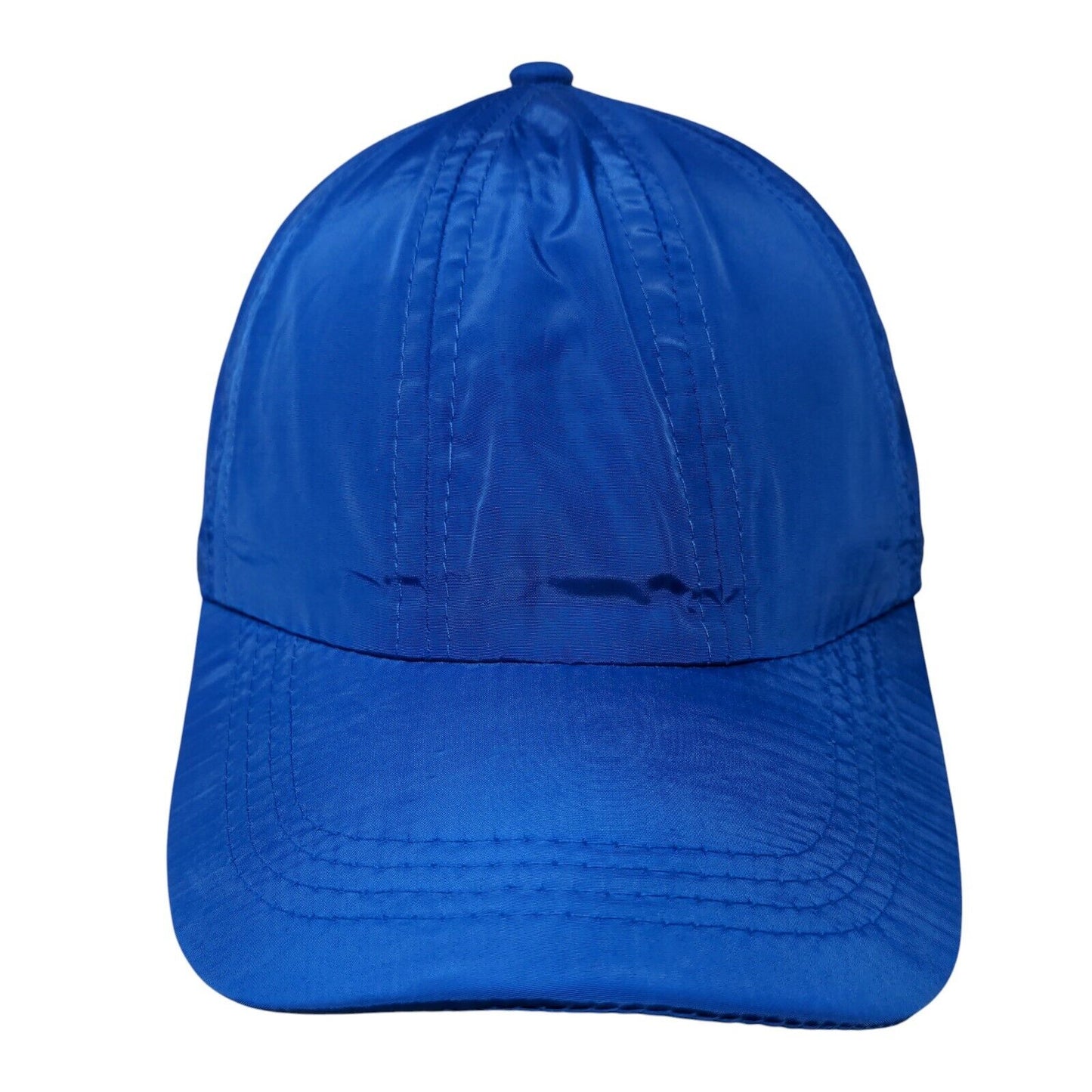 Unbranded Strapback Hat Blue One Size Adjustable Solid Vent Holes Blank