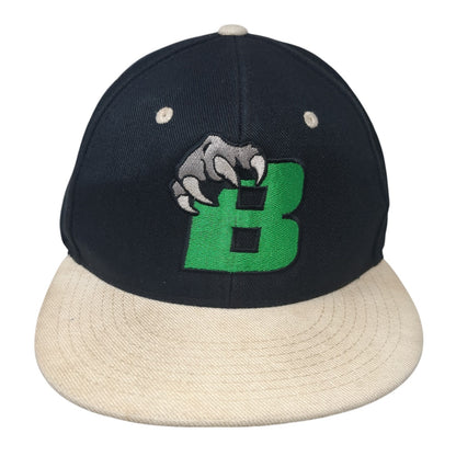 Claw Snapback Hat Black One Size Adjustable Embroidered Logo Colorblock