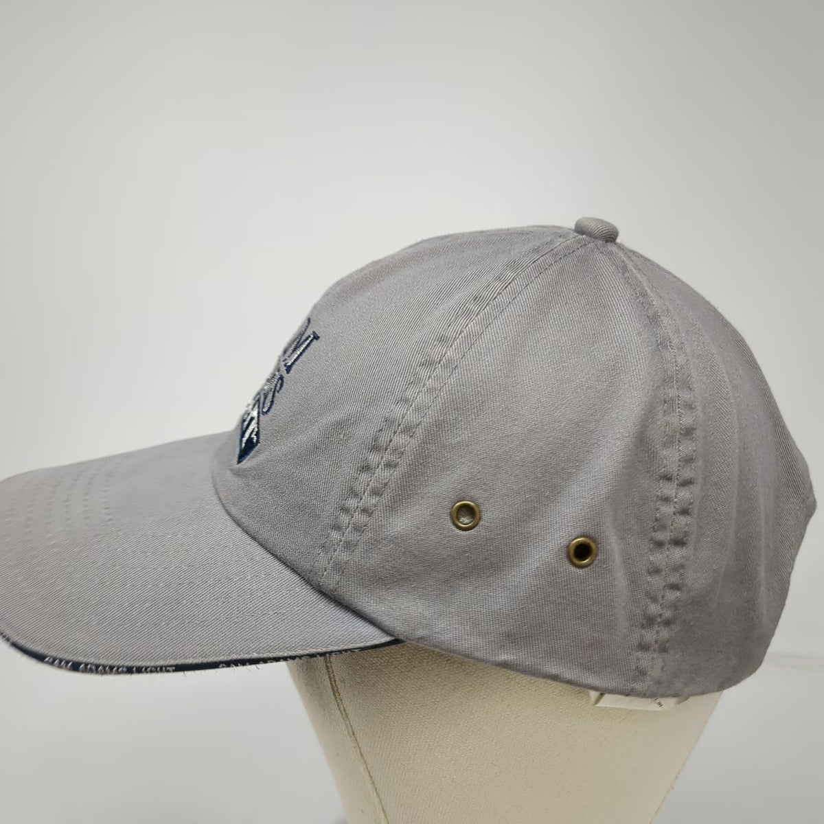 Sam Adams Light Baseball Cap Gray One Size Embroidered Logo Slideback Beer Hat