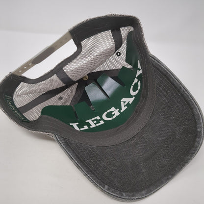 Floridatile Snapback Trucker Hat Gray OS Adjustable Embroidered Mesh Legacy