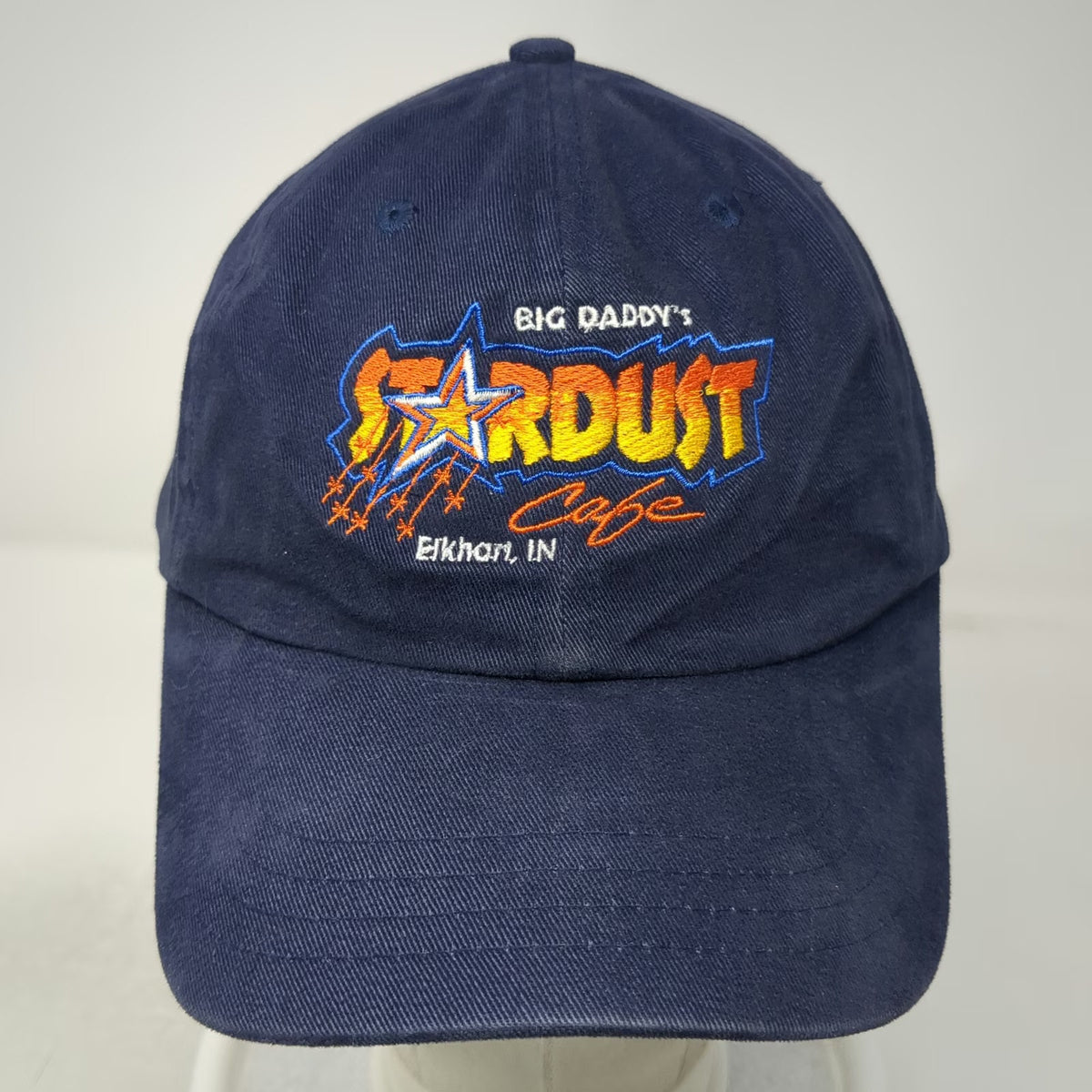 Blue One Size Baseball Cap Big Daddy's Stardust Cafe Elkhart Indiana Star Hat