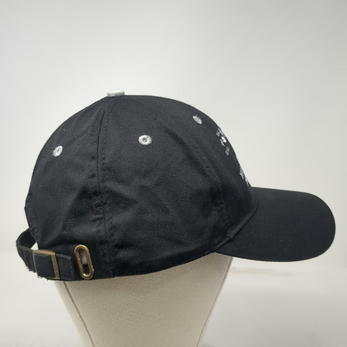 Surfware Baseball Cap Black One Size Hawaiian Islands Map Slideback Hat Cotton