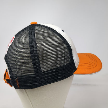 360 Apparel Baseball Cap White Orange One Size Kenworth Sales Mesh Back Hat