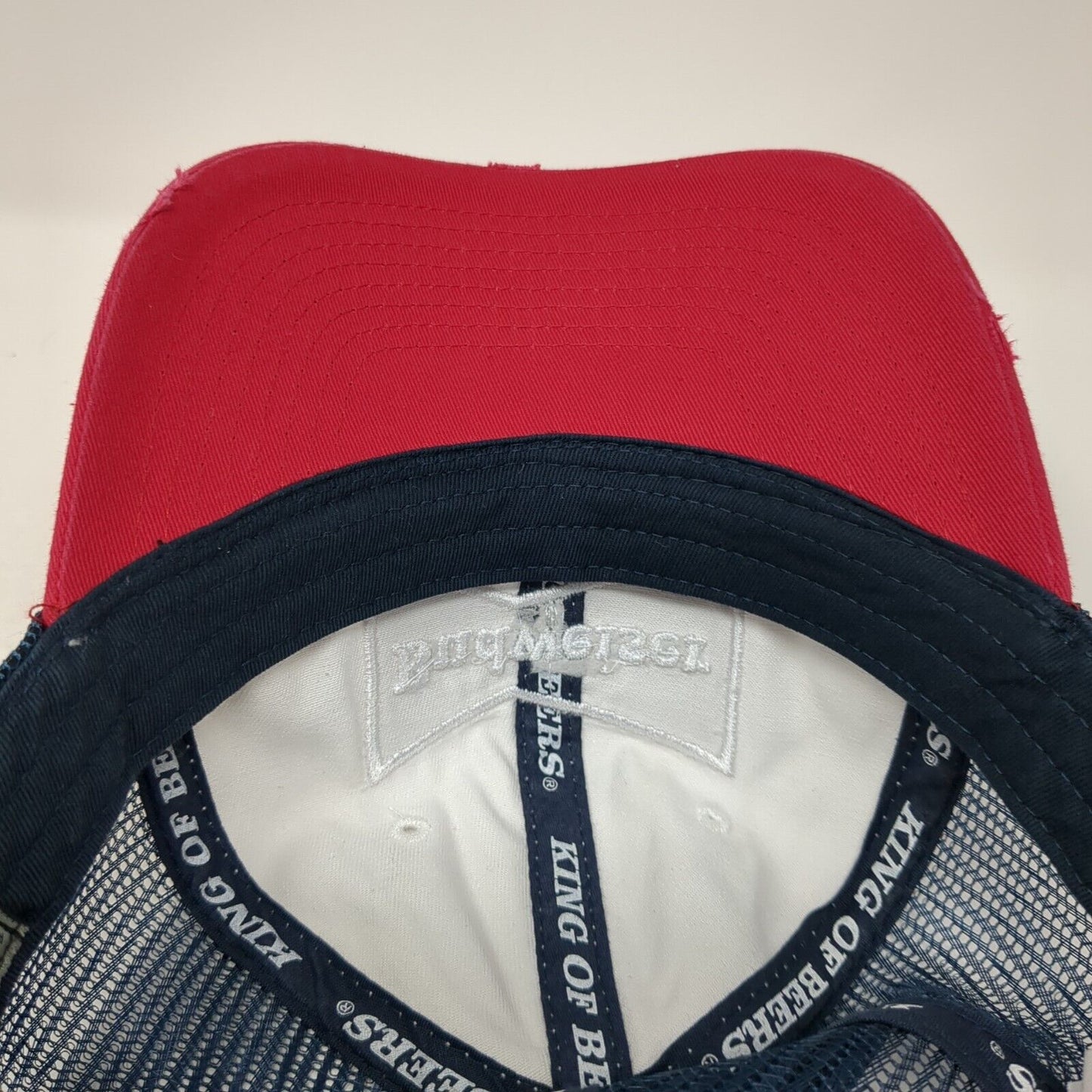 Budweiser Anheuser-Busch Snapback Trucker Hat Multi OS Adjustable Mesh Back