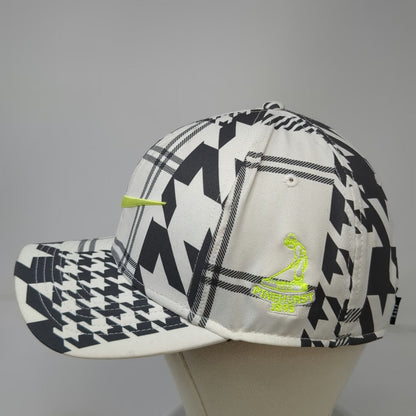 Nike Baseball Cap White One Size Pinehurst Golf Houndstooth Dri-FIT Swoosh Hat