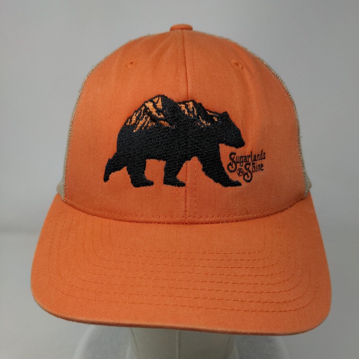 Sugarlands Shine Snapback Trucker Hat Orange OS Mesh Back The Classics Yupoong