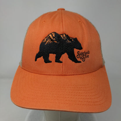 Sugarlands Shine Snapback Trucker Hat Orange OS Mesh Back The Classics Yupoong