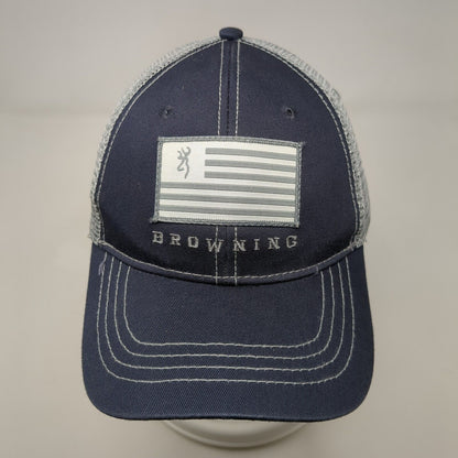 Browning Flag Patch Snapback Trucker Hat Multi One Size Mesh Back