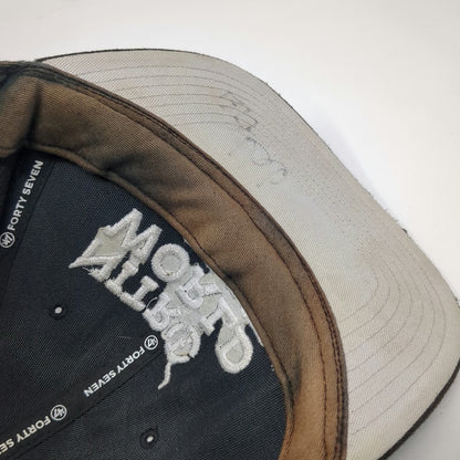 '47 Trucker Hat Black One Size Nitro World Games Snapback Flat Brim Acrylic Wool