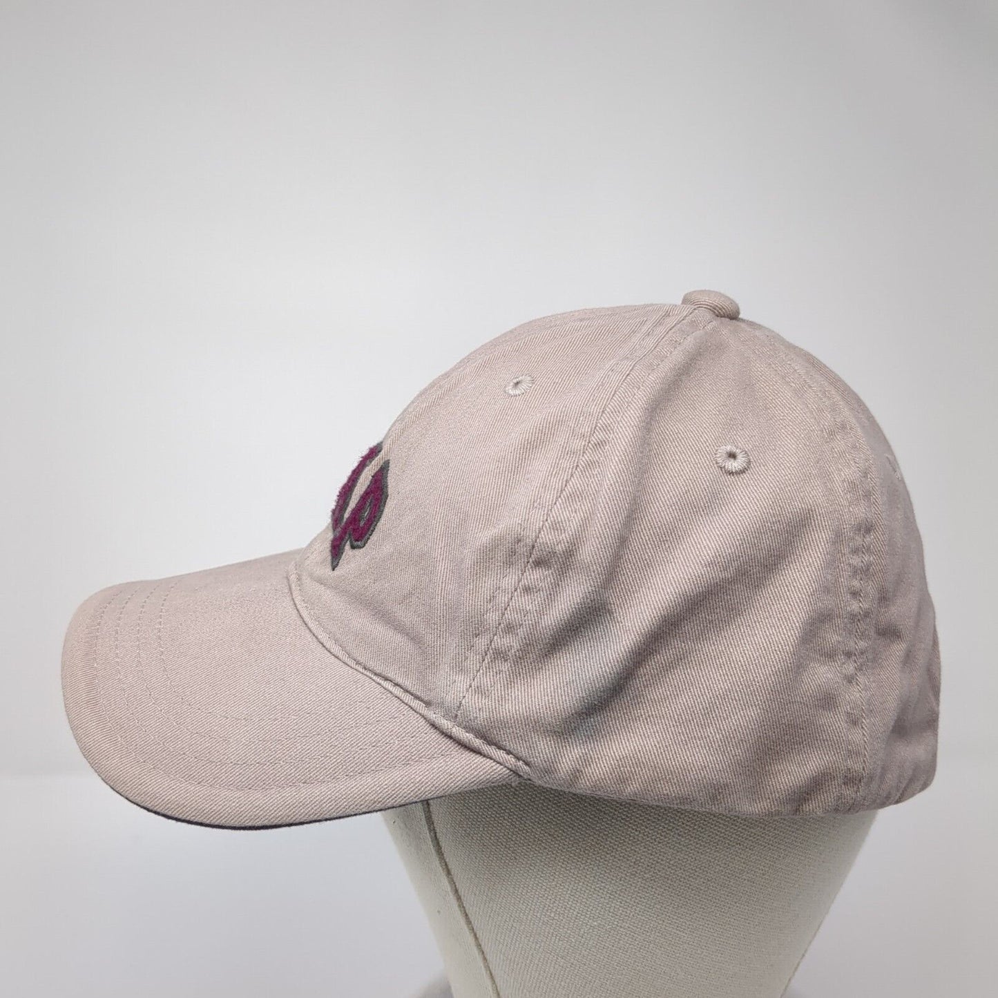 Gap Slideback Hat Brown S/M Embroidered Spell Out Adjustable 6 Panel