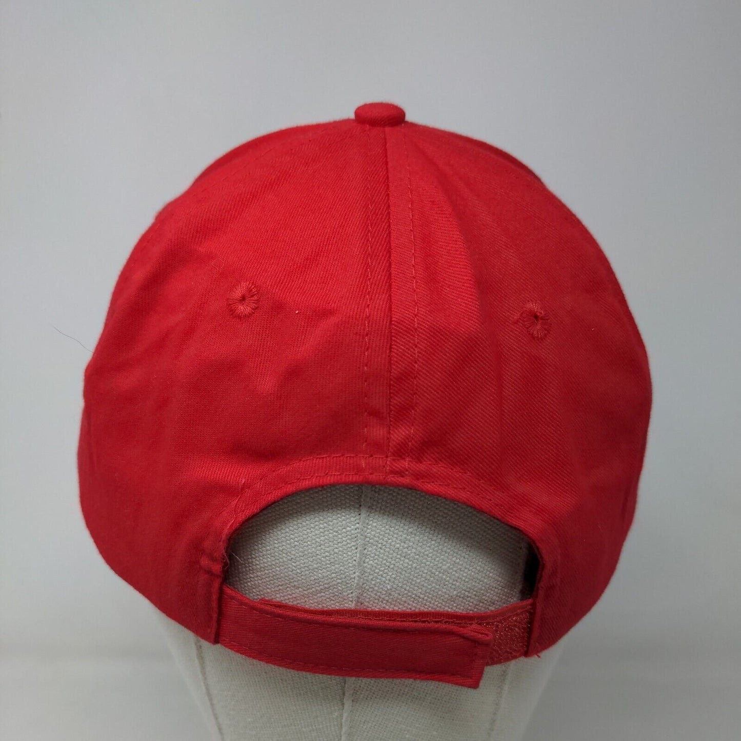 DSI Underground Men's Strapback Hat Red Embroidered Logo Sandvik Company