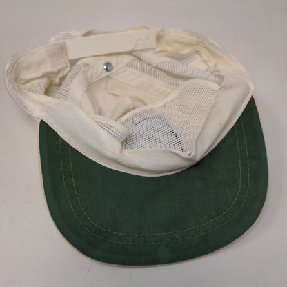 EDS Snapback Mesh Back Rope Trucker Hat Tan One Size Embroidered