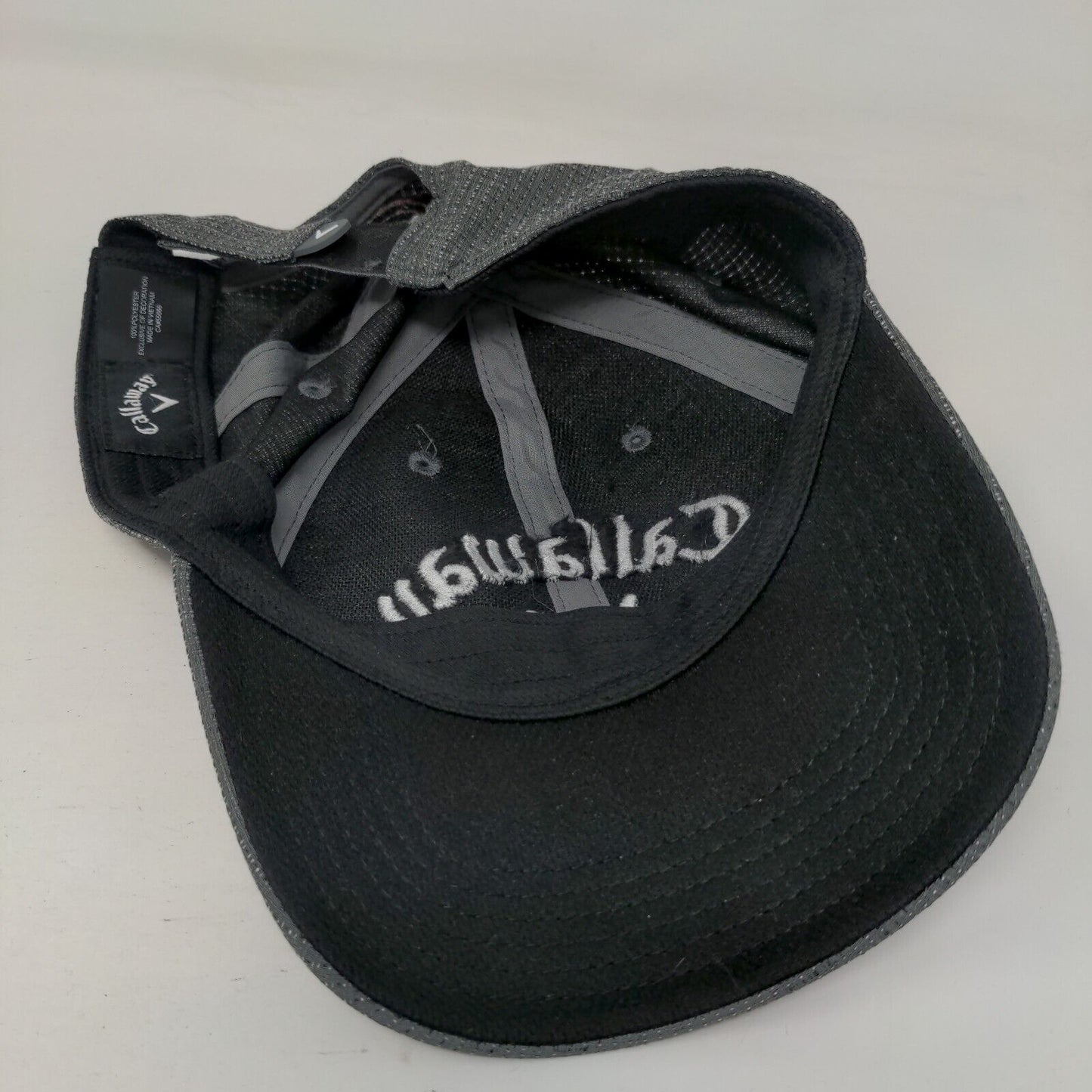 Callaway Odyssey Strapback Hat Gray One Size Embroidered Adjustable