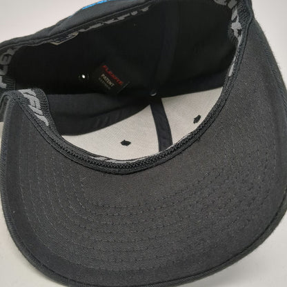 Flexfit Baseball Cap Black M Bodybuilding Logo Stretch Fit Training Workout Hat