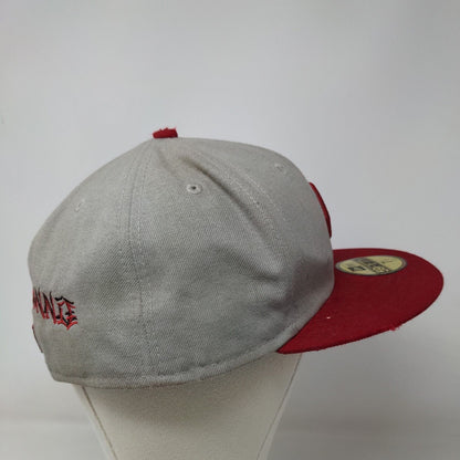 New Era 59Fifty Cooperstown Men's Fitted Hat Gray 7 1/2 Cincinnati Reds Lonnie