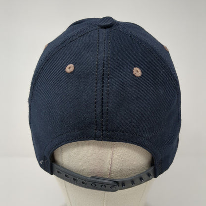 USS Hailey DD-556 Patch Snapback Hat Blue One Size Adjustable Solid