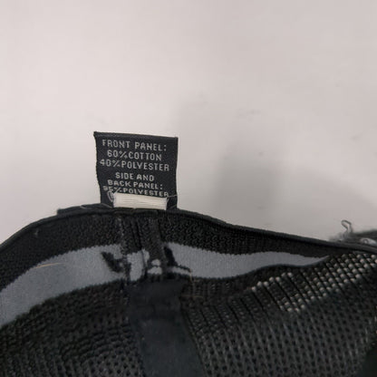 WRS Fitted Trucker Hat Black L/XL Flexfit Mesh Back 6 Panel Port Authority